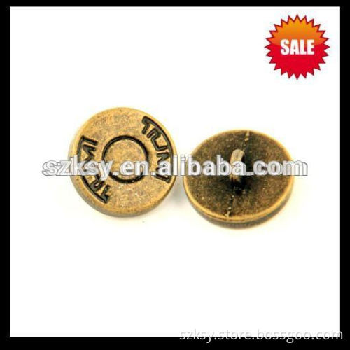 custom red metal shirt button for clothing